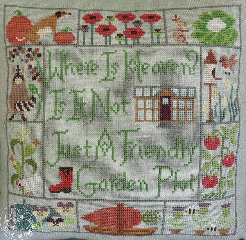 In The Garden Cross Stitch Pattern by The Blue Flower