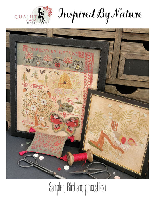 Inspired By Nature Cross Stitch Pattern by Quaint Rose Needlearts