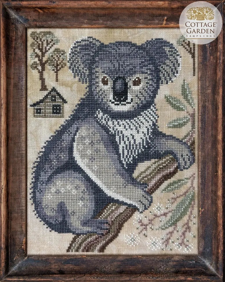 The Koala A Year in the Woods #3 Cross Stitch Pattern by Cottage Garden Samplings