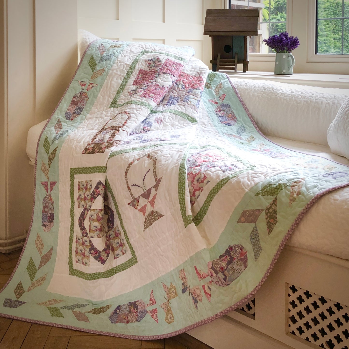 Jardin de Lavande Quilt Pattern By CakeStand Quilts