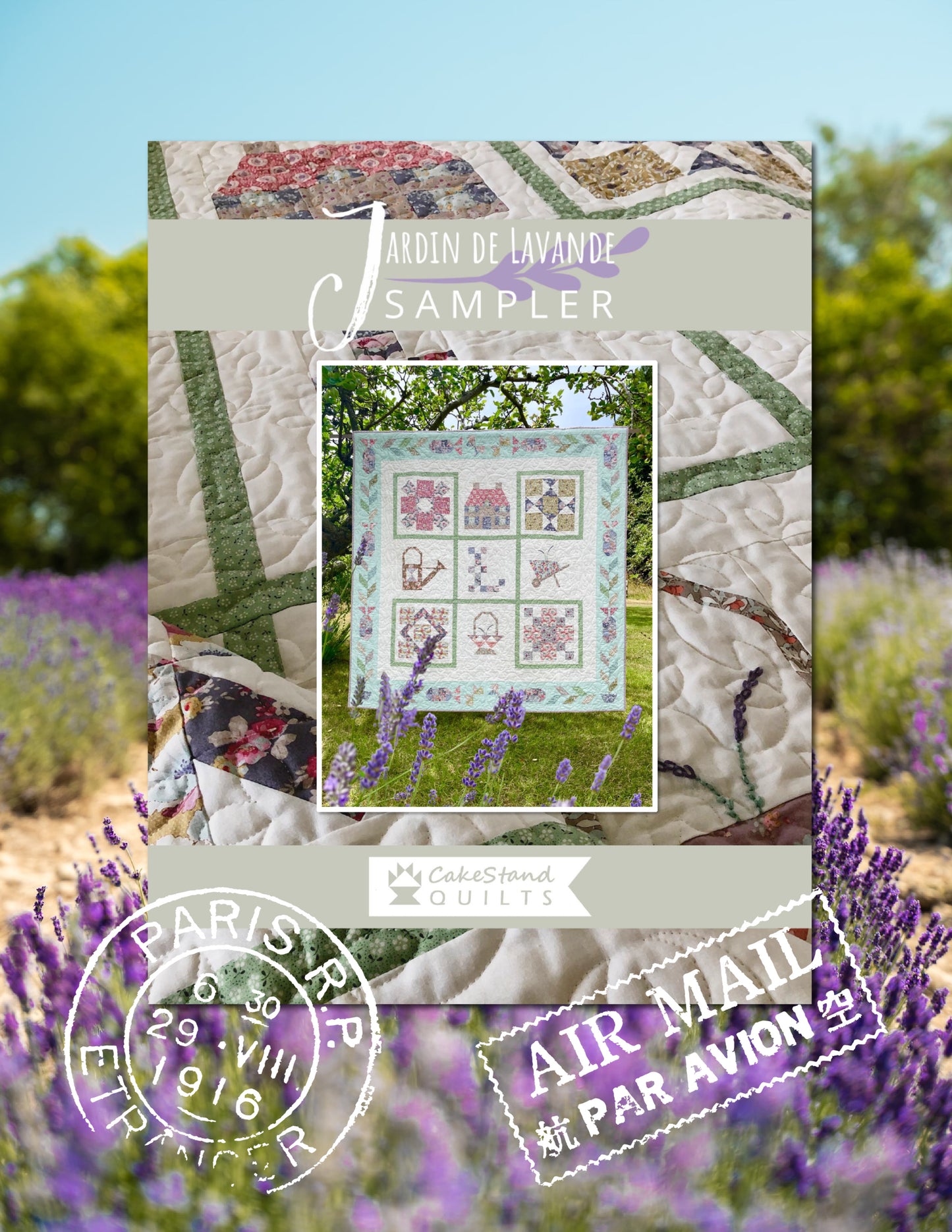 Jardin de Lavande Quilt Pattern By CakeStand Quilts