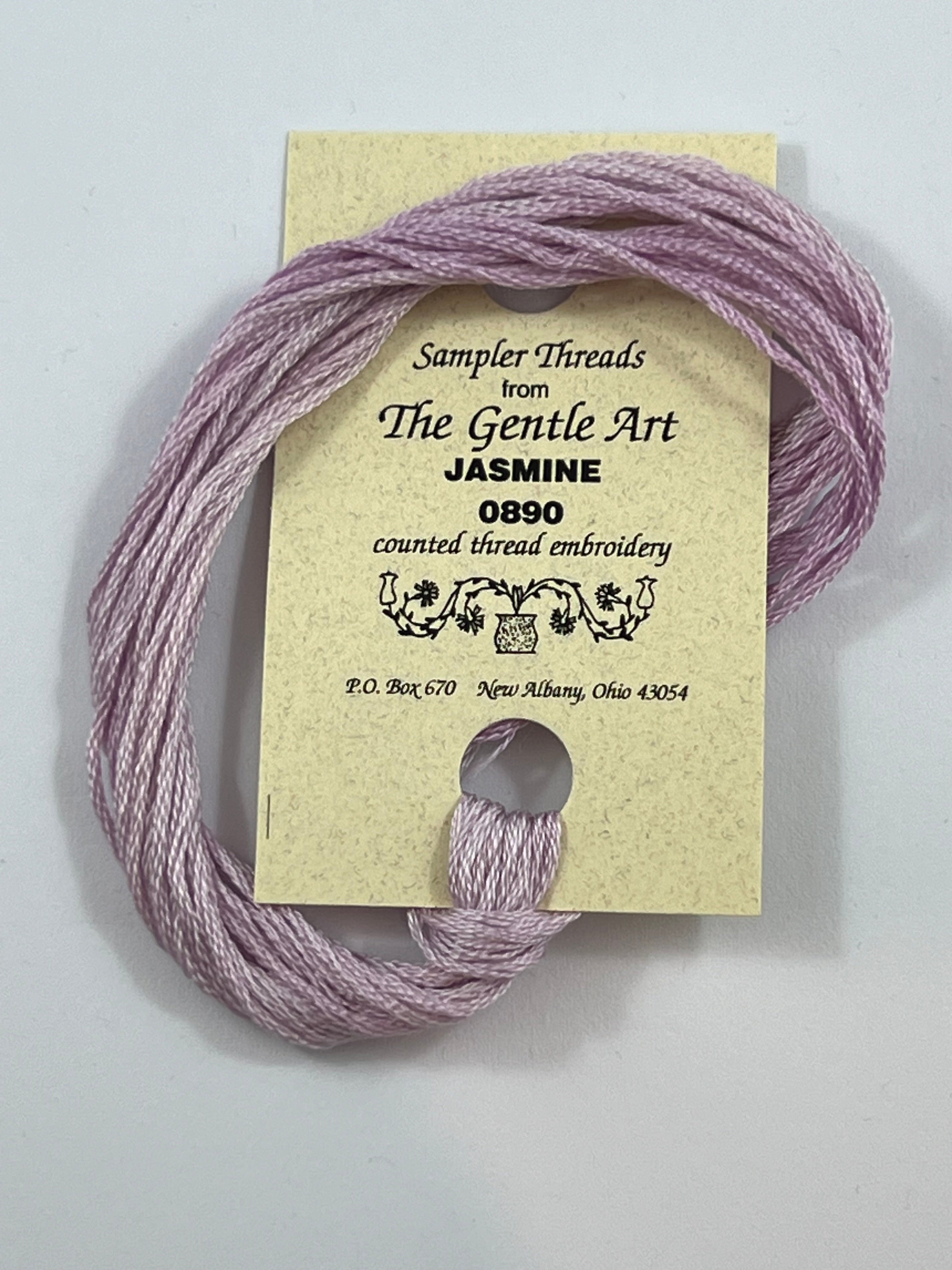 Thread On Sampler Jasmine 0890 The Gentle Art Sampler Thread 6 Stranded Hand Dyed Embroi ...