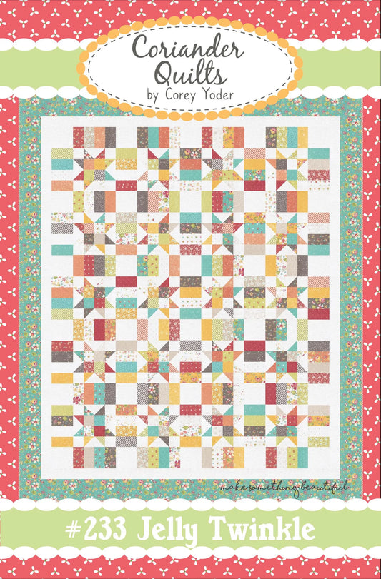 Jelly Twinkle Quilt Pattern by Corey Yoder of Coriander Quilts