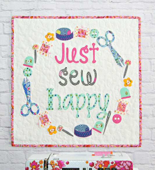 Just Sew Happy Mini Quilt Pattern - Tied With A Ribbon