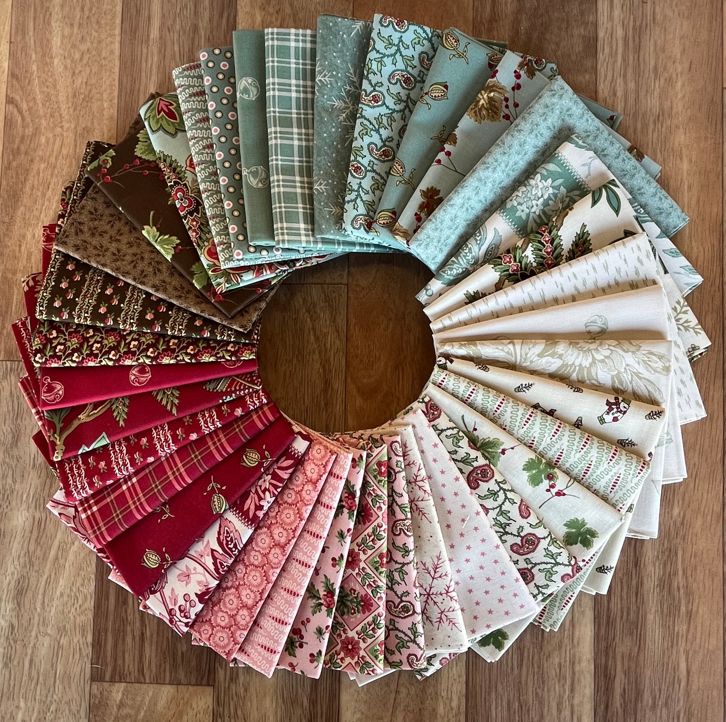 Jingle Bell Fat Quarter Bundle by Laundry Basket Quilts for Andover