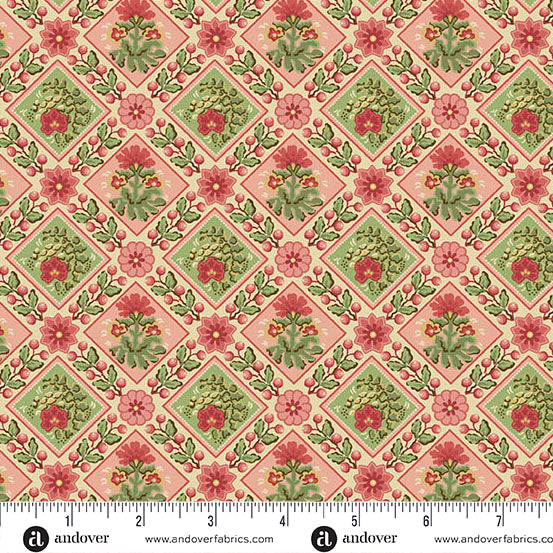 Jingle Bell Festive Candy A10347E by Laundry Basket Quilts for Andover (sold in 25cm increments)