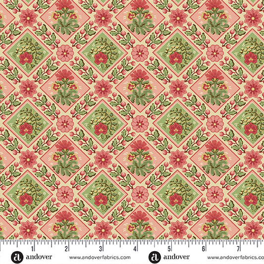 Jingle Bell Festive Candy A10347E by Laundry Basket Quilts for Andover (sold in 25cm increments)