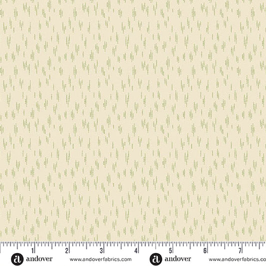 Jingle Bell Snow Shower Sage A10358L by Laundry Basket Quilts for Andover (sold in 25cm increments)