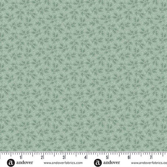 Jingle Bell Fallen Branch Vintage Blue A10360B by Laundry Basket Quilts for Andover (sold in 25cm increments)