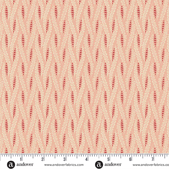 Jingle Bell Candy Peppermint A10361E by Laundry Basket Quilts for Andover (sold in 25cm increments)