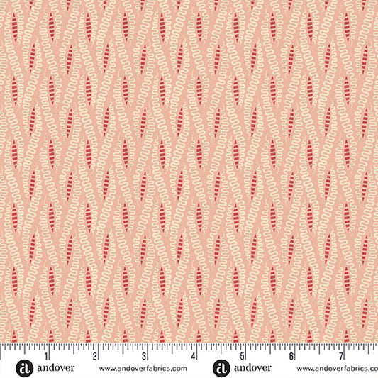 Jingle Bell Candy Peppermint A10361E by Laundry Basket Quilts for Andover (sold in 25cm increments)
