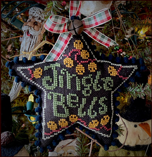 Jingle Bells Star Ornament Cross stitch pattern by Teresa Kogut