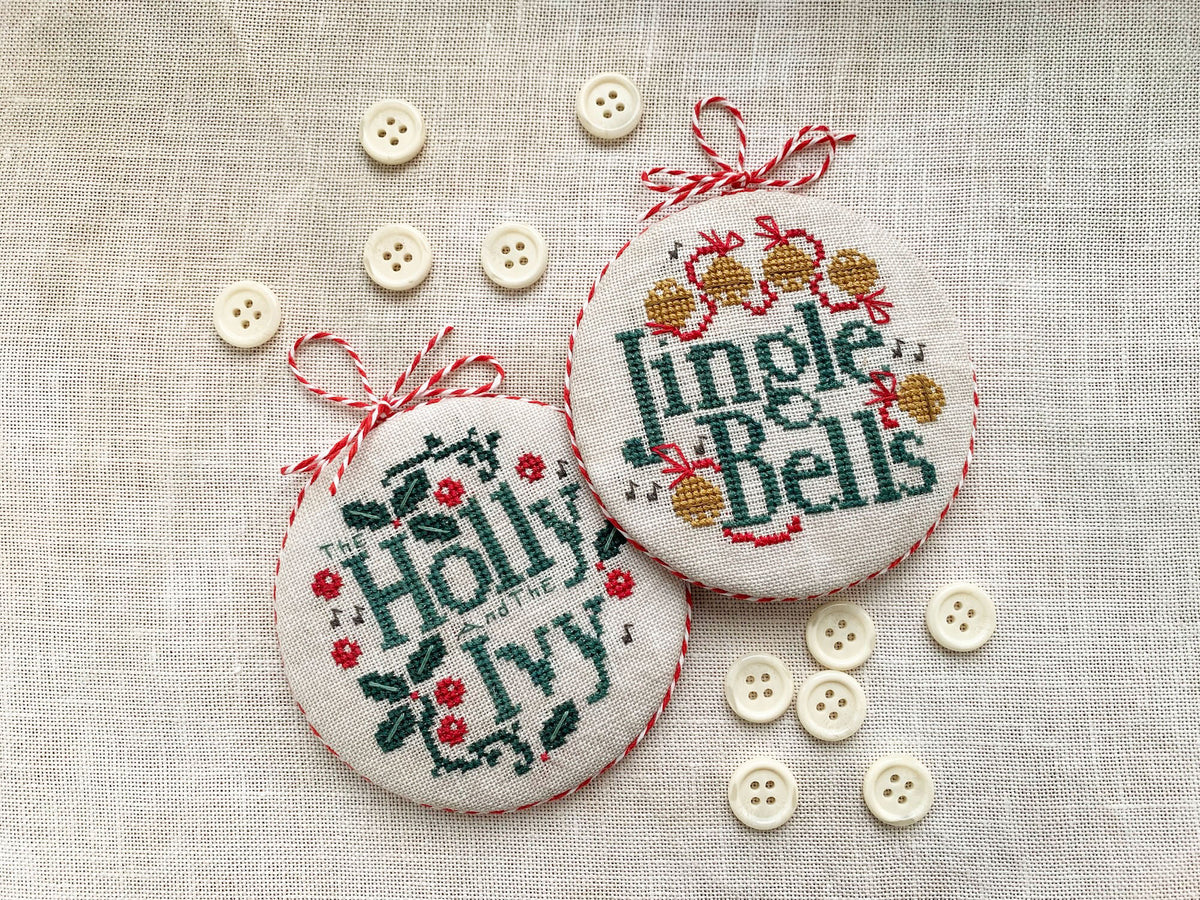 Joyful Christmas Ornaments 2026 Cross Stitch Pattern by Stitches by Ethel