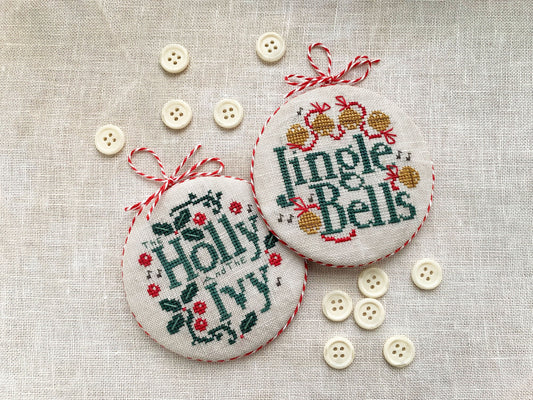 Joyful Christmas Ornaments 2026 Cross Stitch Pattern by Stitches by Ethel