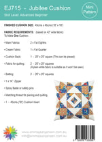 Jubilee Cushion Mini Quilt Pattern by Emma Jean Jansen