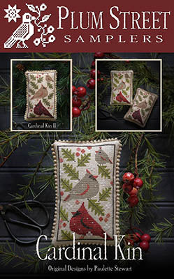 Cardinal Kin Cross Stitch Pattern Plum Street Samplers