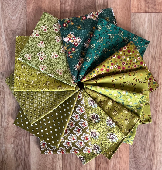 Kim Diehls Greens Fat Quarter Bundle
