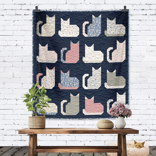 Kitty Cats Quilt Fabric Kit