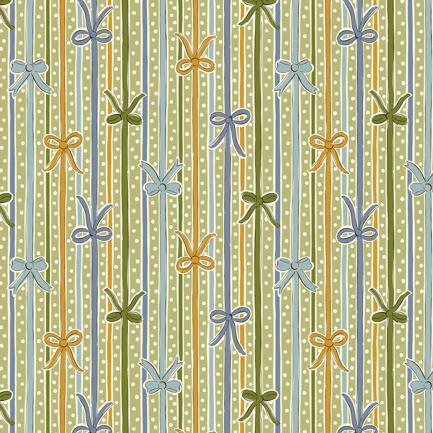Festive Magic Ribbon Stripe LO1667521B by Liberty Fabrics (sold in 25cm increments)
