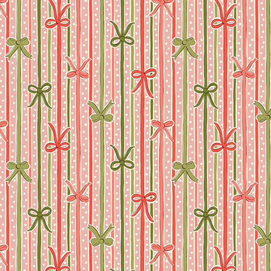 Festive Magic Ribbon Stripe LO1667521D by Liberty Fabrics (sold in 25cm increments)