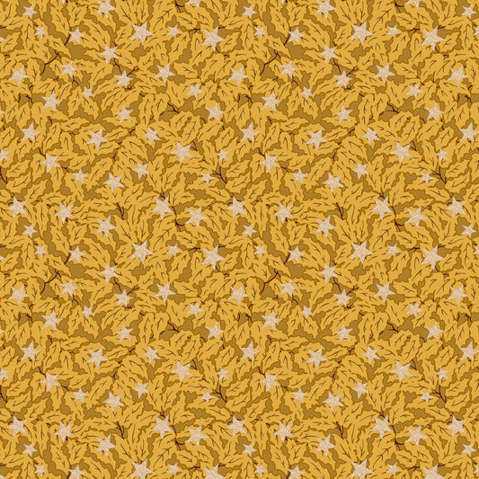 Festive Magic Metallic Holly Sparkle LO166MT7520B by Liberty Fabrics (sold in 25cm increments)