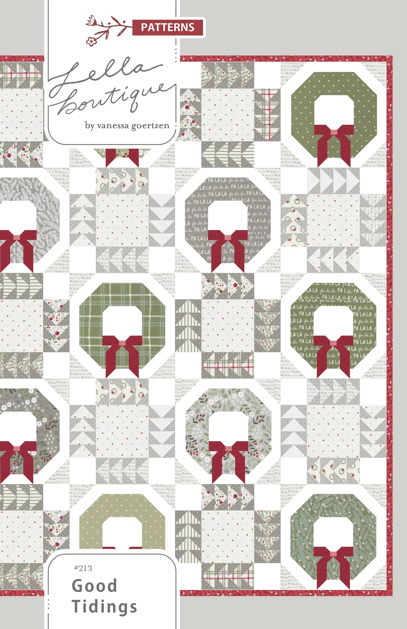 Good Tidings Quilt Pattern Lella Boutique