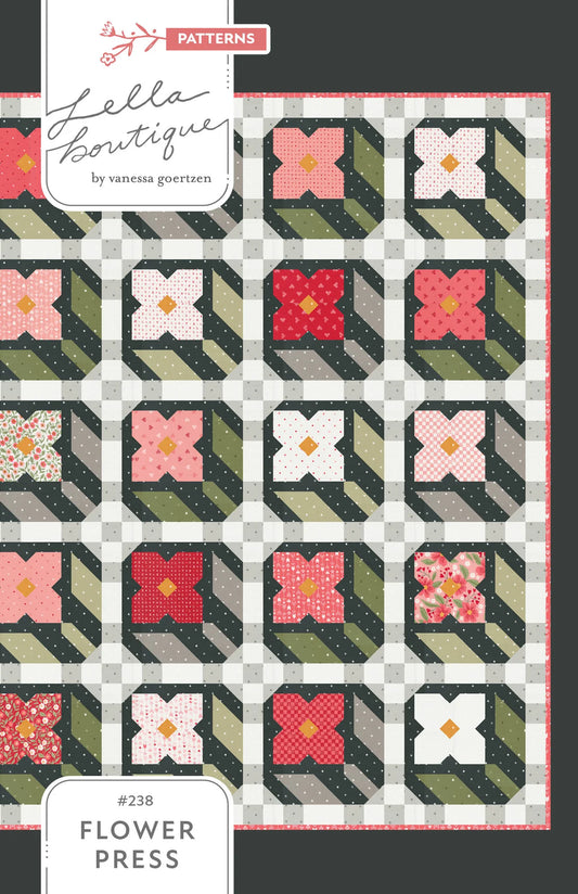 Flower Press Quilt Pattern Lella Boutique