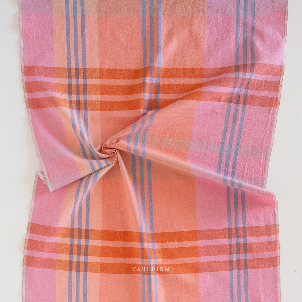 Lumiere Wide Happy Checkers in Fairweather LMR5501 by Fableism (sold in 25cm increments)