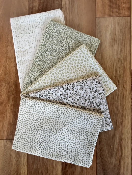Greens Voile Fat Quarter Bundle by La Ta Te