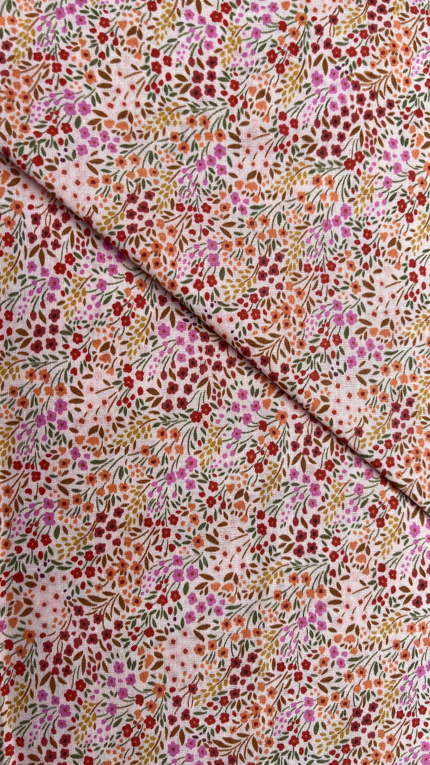 Multi Florals Voile PV135032 by La Ta Te (sold in 25cm increments)