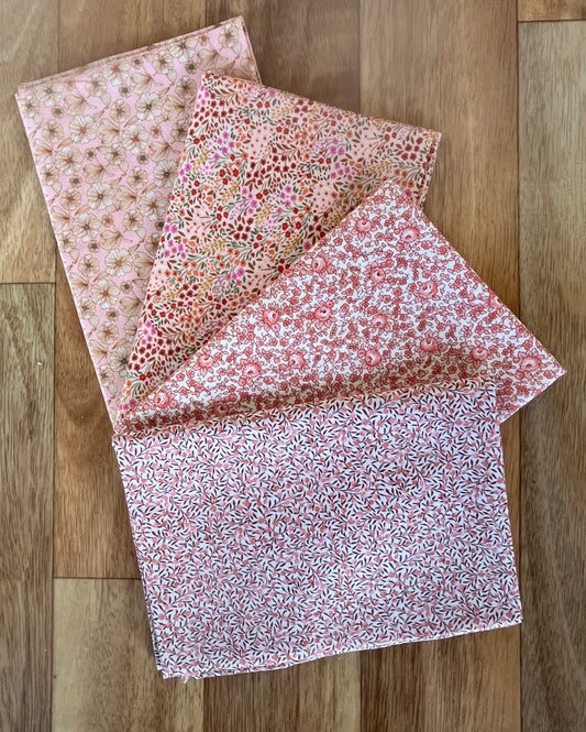 Pinks Voile Fat Quarter Bundle by La Ta Te