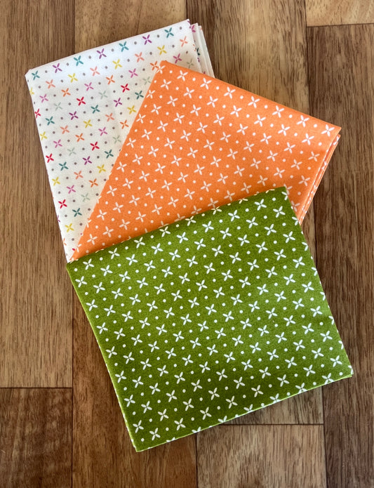Laguna Sunrise Orange Peel Fat Quarter Bundle by Sherri and Chelsi for Moda Fabrics