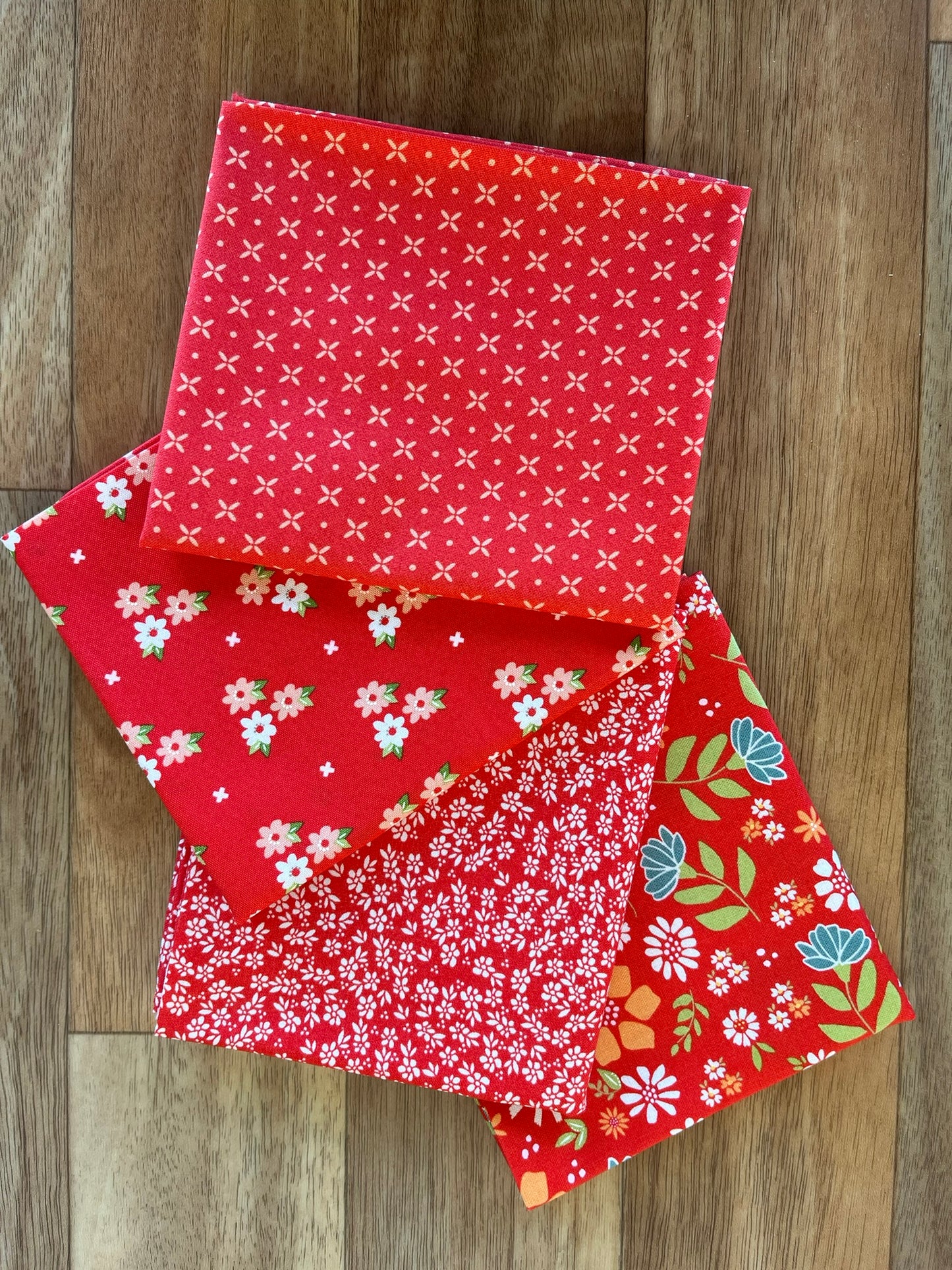 Laguna Sunrise Red Fat Quarter Bundle by Sherri and Chelsi for Moda Fabrics