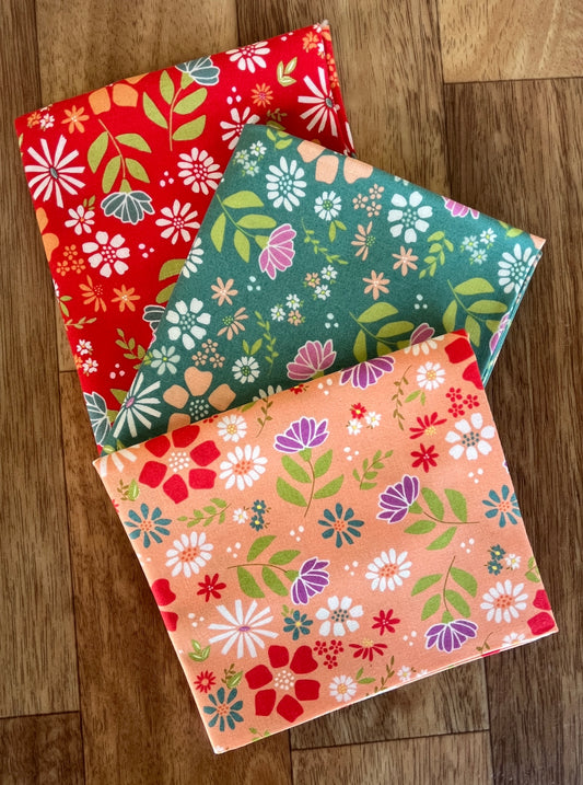 Laguna Sunrise Wild Rose Fat Quarter Bundle by Sherri and Chelsi for Moda Fabrics