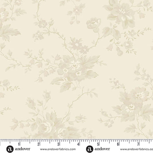 Special Delivery Heirloom Rose Cream A10468L by Laundry Basket Quilts for Andover Fabrics (sold in 25cm increments)