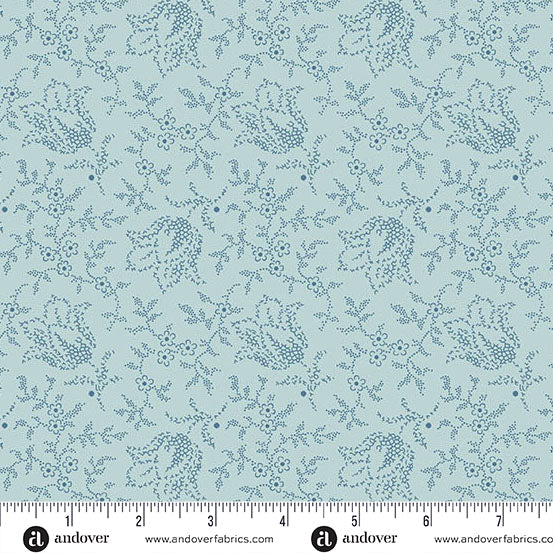 Special Delivery Tulip Sky A10472B by Laundry Basket Quilts for Andover Fabrics (sold in 25cm increments)
