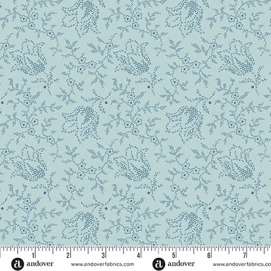 Special Delivery Tulip Sky A10472B by Laundry Basket Quilts for Andover Fabrics (sold in 25cm increments)