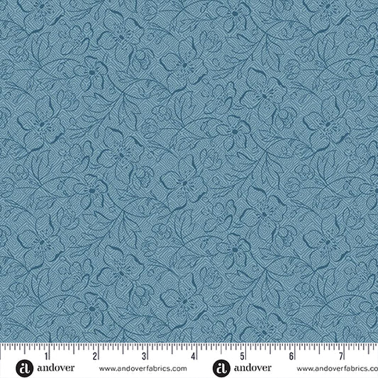 Special Delivery Garden Path Slate A10473B by Laundry Basket Quilts for Andover Fabrics (sold in 25cm increments)