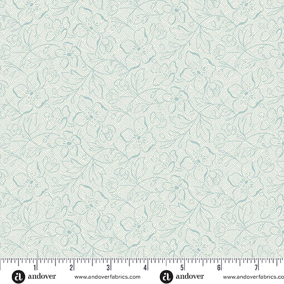 Special Delivery Garden Path Water A10473L by Laundry Basket Quilts for Andover Fabrics (sold in 25cm increments)