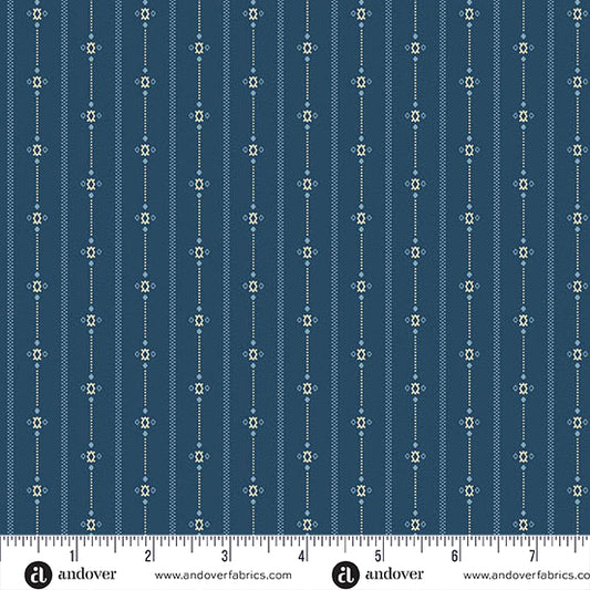 Special Delivery Homespun Deep Lake A10475B by Laundry Basket Quilts for Andover Fabrics (sold in 25cm increments)