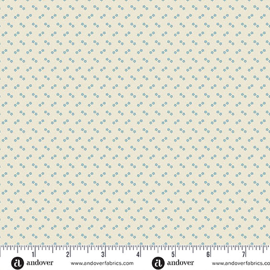 Special Delivery Double Daisy Airy A10478L by Laundry Basket Quilts for Andover Fabrics (sold in 25cm increments)