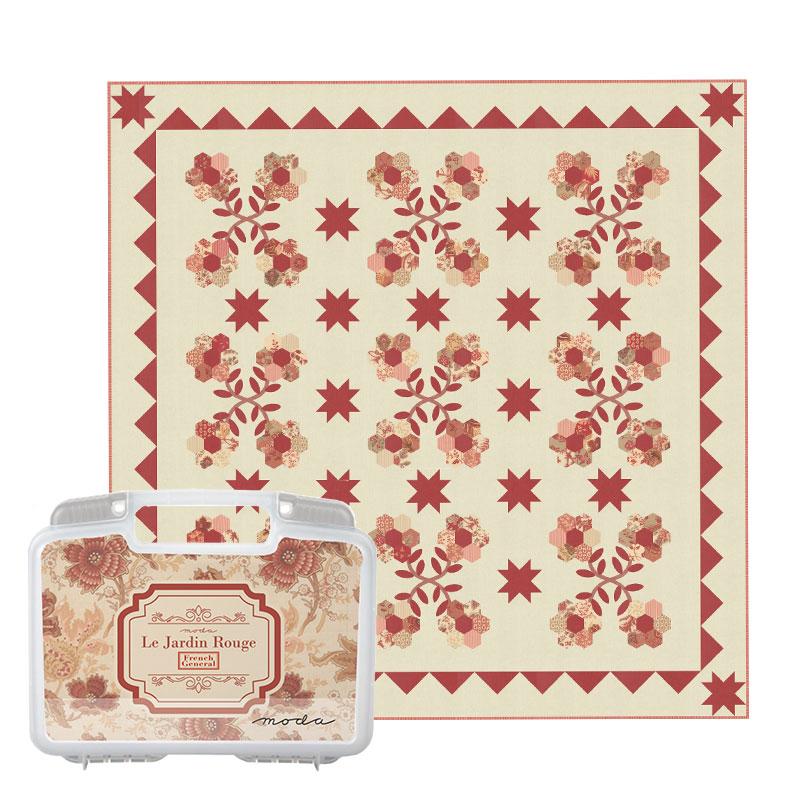 Le Jardin Rouge Collectors Bin by French General for Moda Fabrics