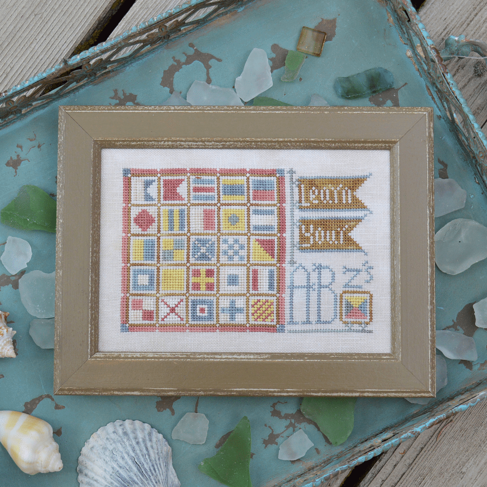 Learn Your ABZs - To The Beach # Cross Stitch Pattern by Hands on Design