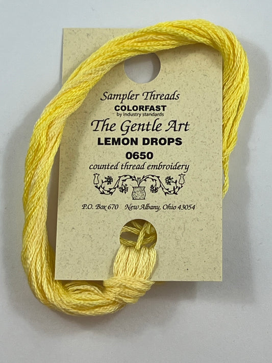 Lemon Drops 0650 The Gentle Art Sampler Thread 6 Stranded Hand Dyed Embroidery Floss