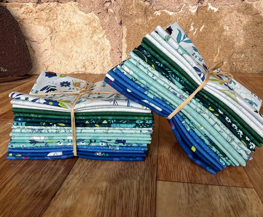 Little Boy Blue Fat Eighth Bundle by Meags and Me for Clothworks Fabrics