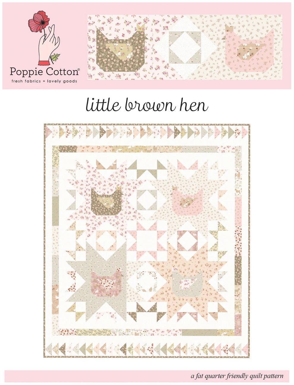 Blank Apple Pattern Little Brown Hen Quilt Pattern by Poppie Cotton – The Rural Stitch Co