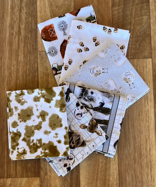 Little Seedlings Farm Fat Quarter Bundle by Moque Lee Studio for Blank Quilting