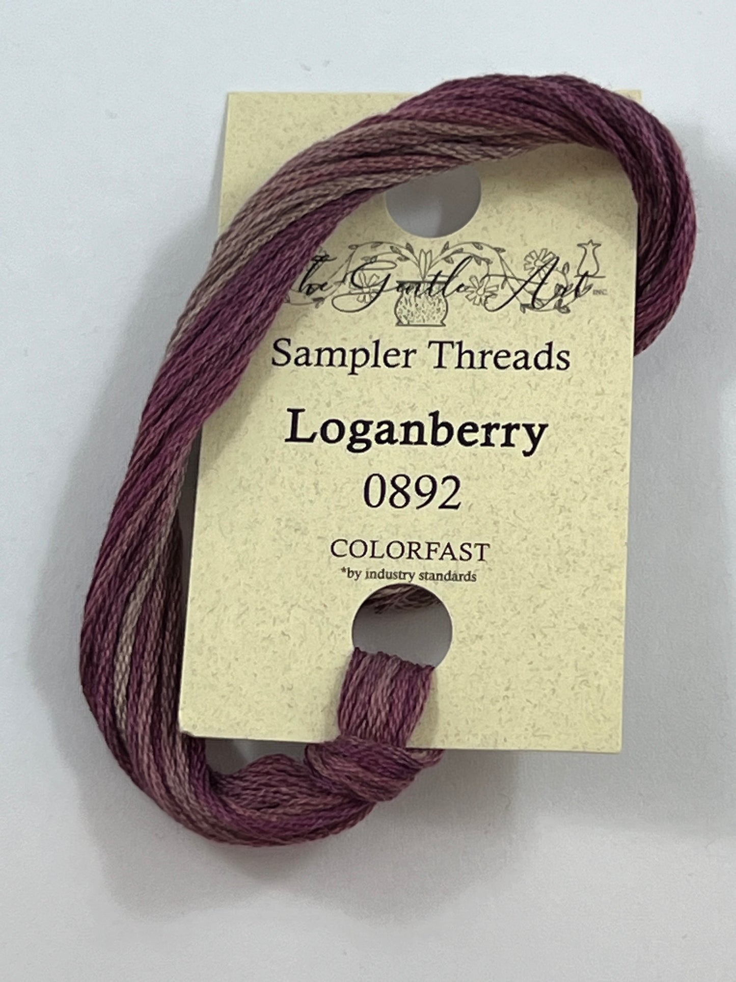 Loganberry 0892 The Gentle Art Sampler Thread 6 Stranded Hand Dyed Embroidery Floss