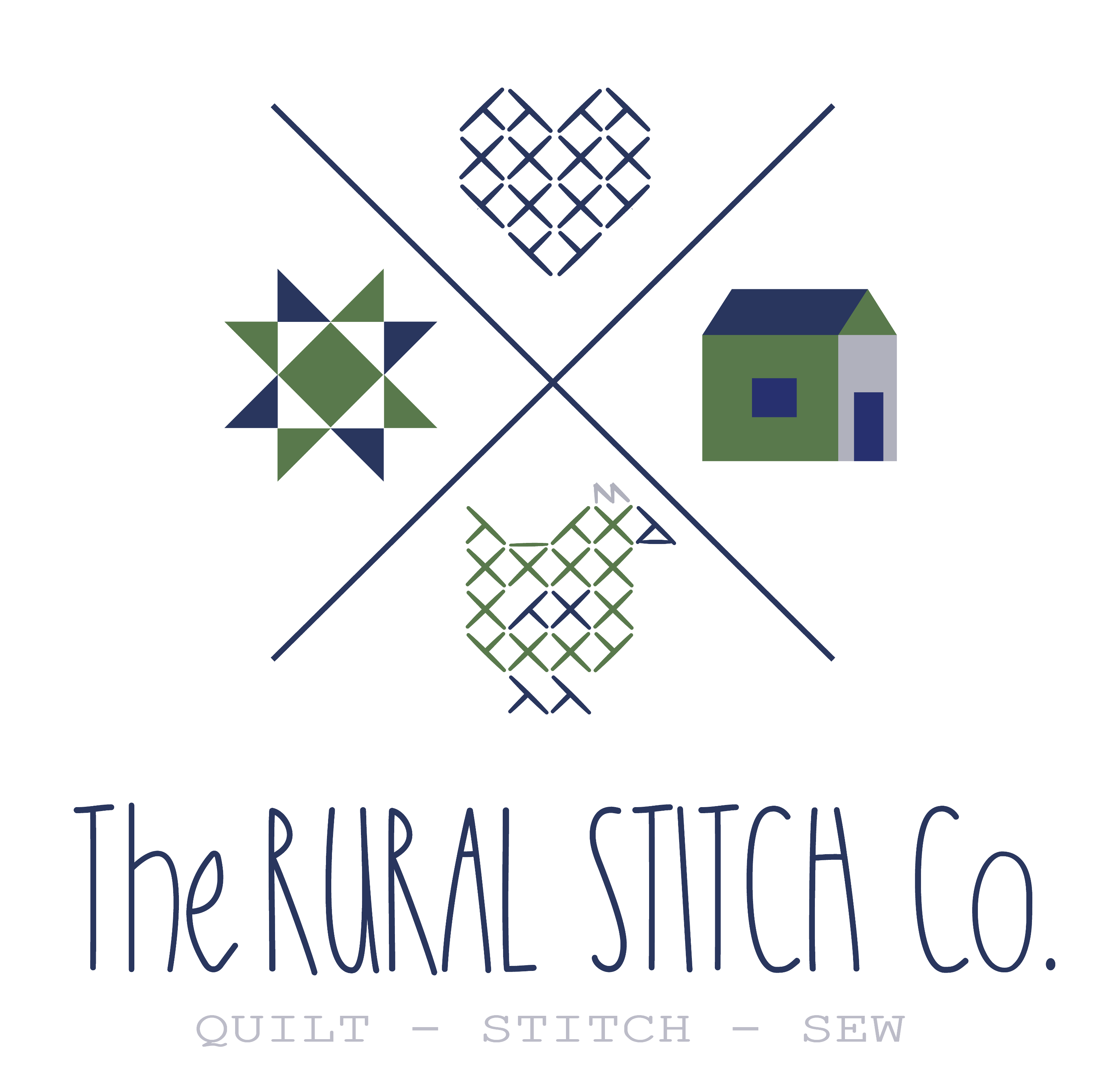 Blank Apple Pattern Floral Cross Stitch Patterns – The Rural Stitch Co