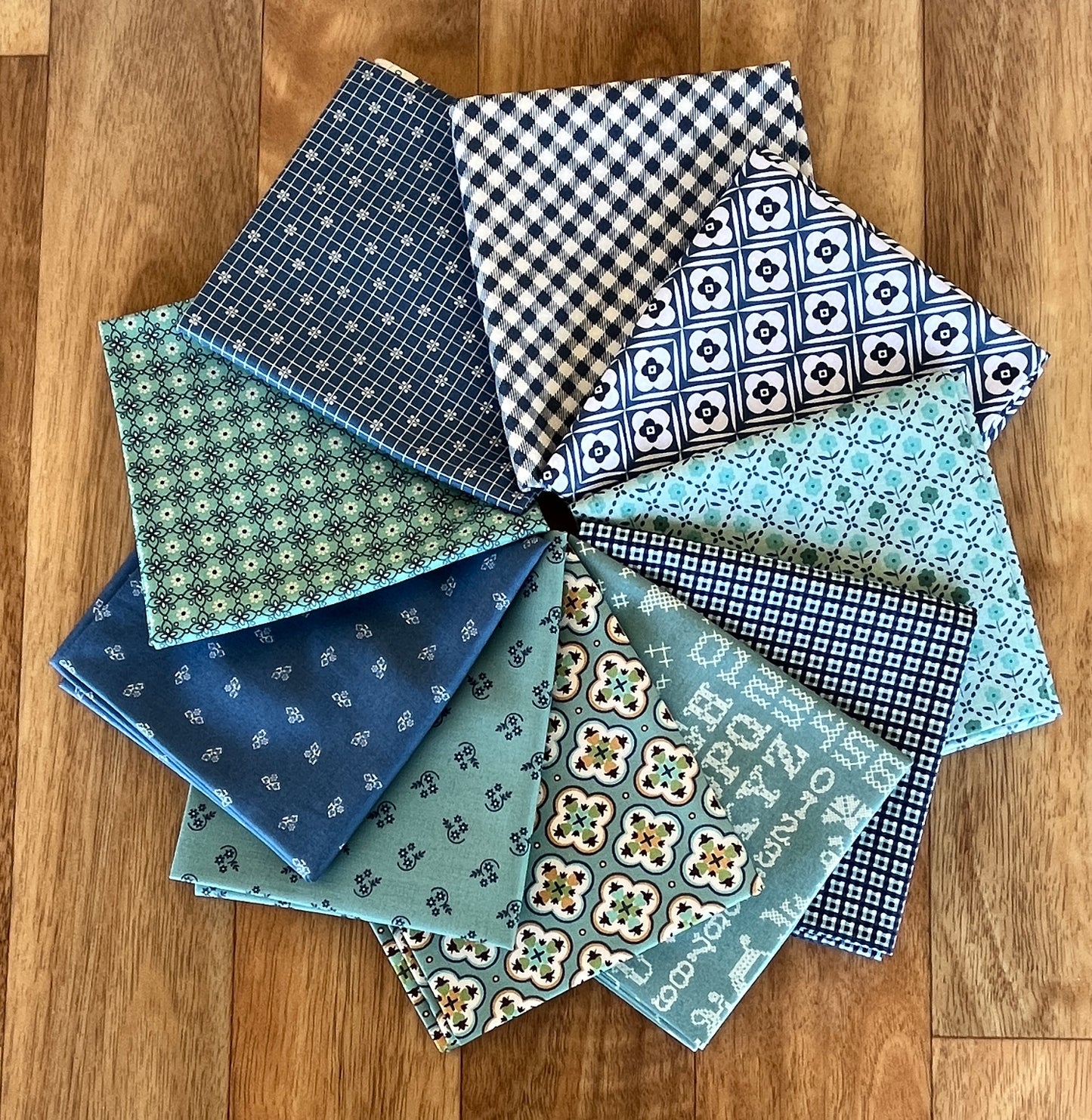 Blues Fat Quarter Bundle Lori Holt for Riley Blake Designs